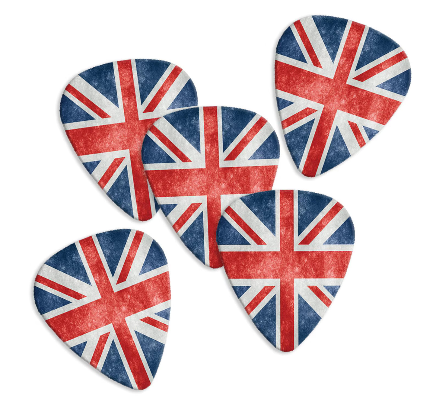 ユニオンジャック（英国旗）デザイン ギターピック5枚セット